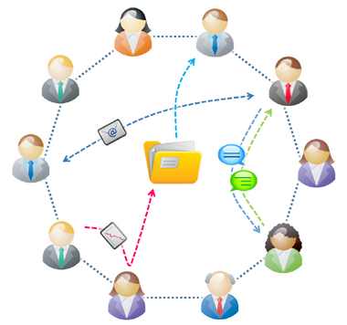 Illustration du réseau social professionel